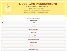 Tablet Screenshot of goodlifeholistics.com